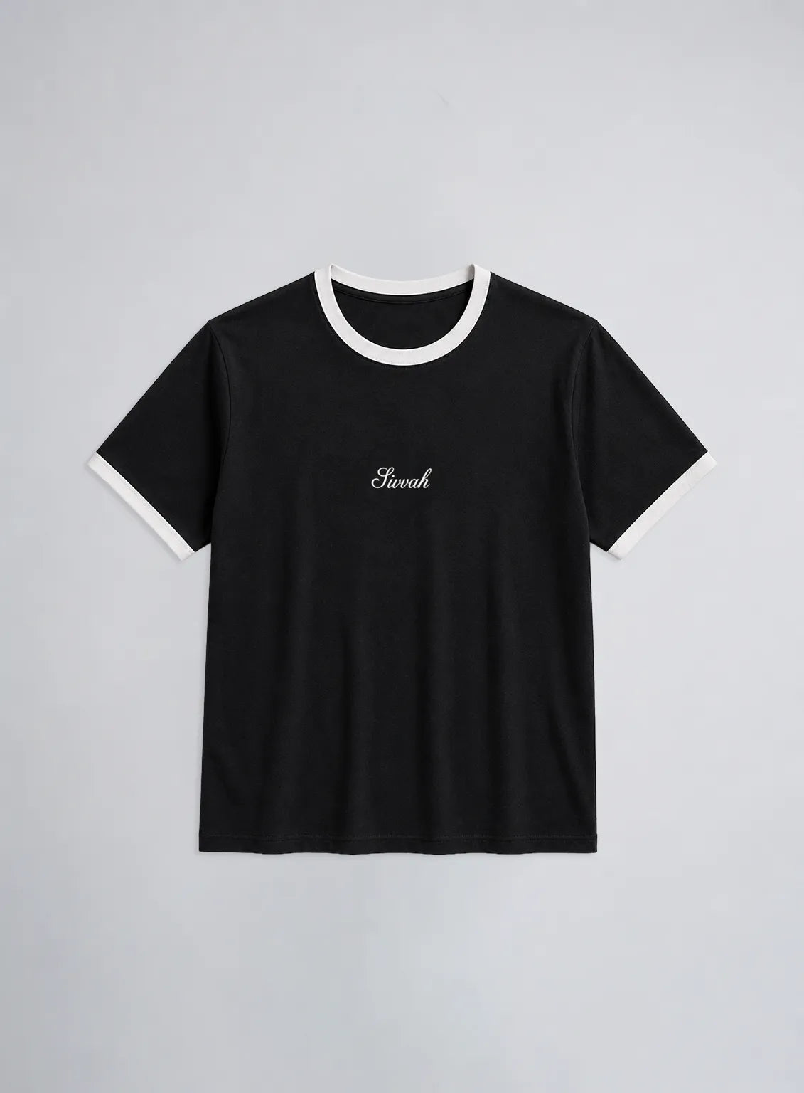 Ringer T-Shirt – Black & White