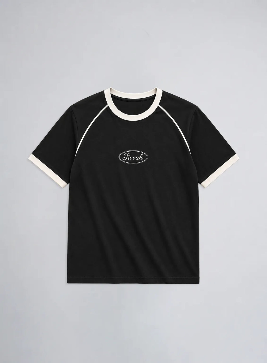 Ringer T-Shirt – Black & Liner White