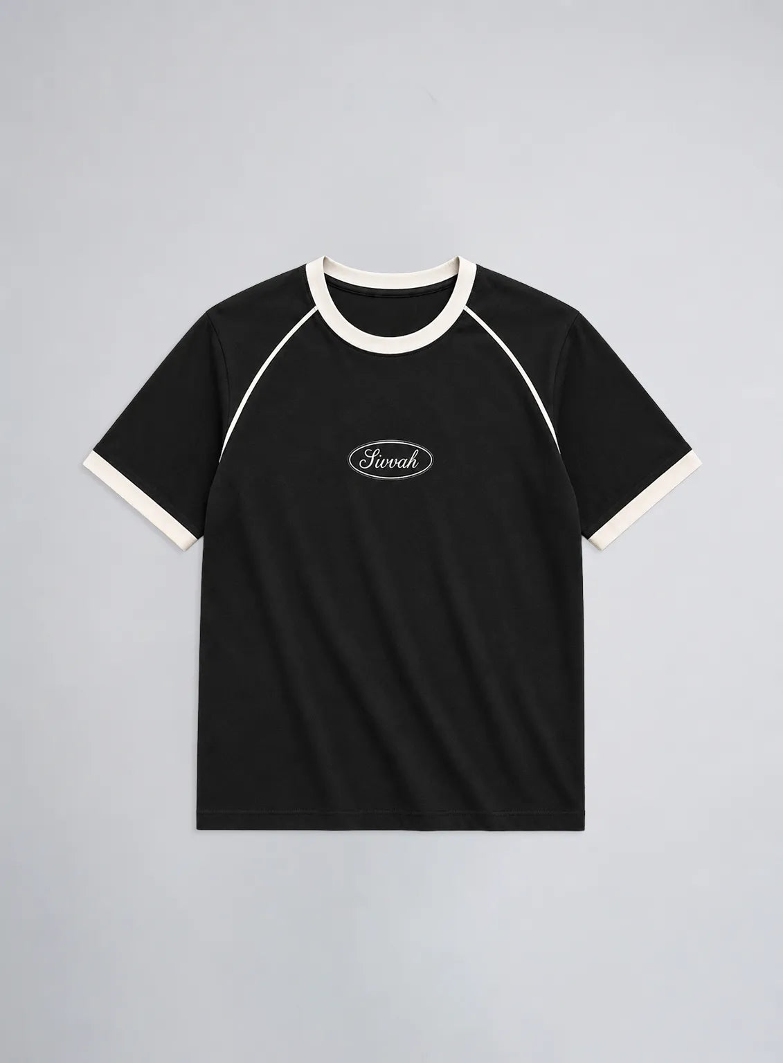 Ringer T-Shirt – Black & Liner White