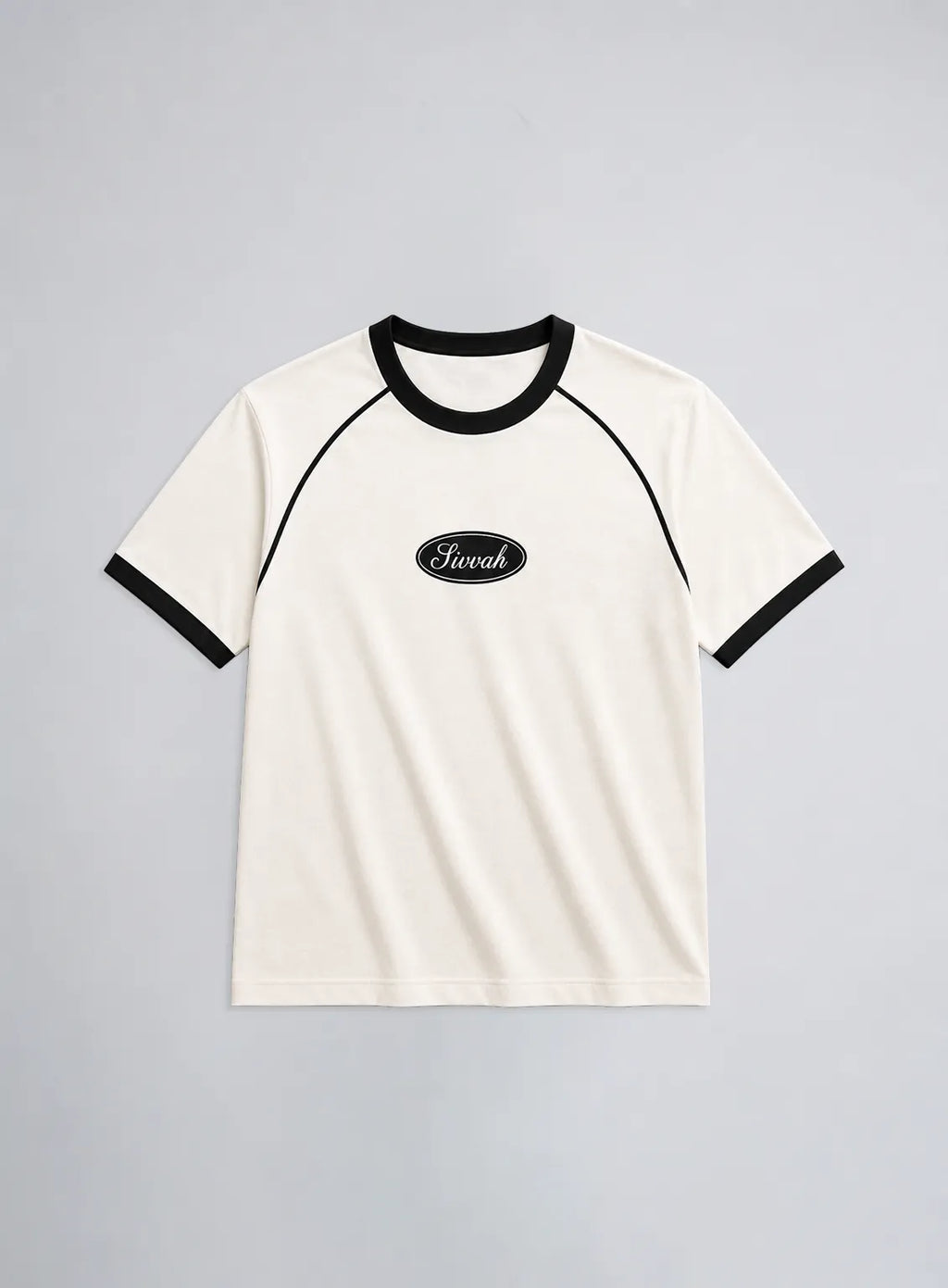 Ringer T-Shirt – White & Liner Black