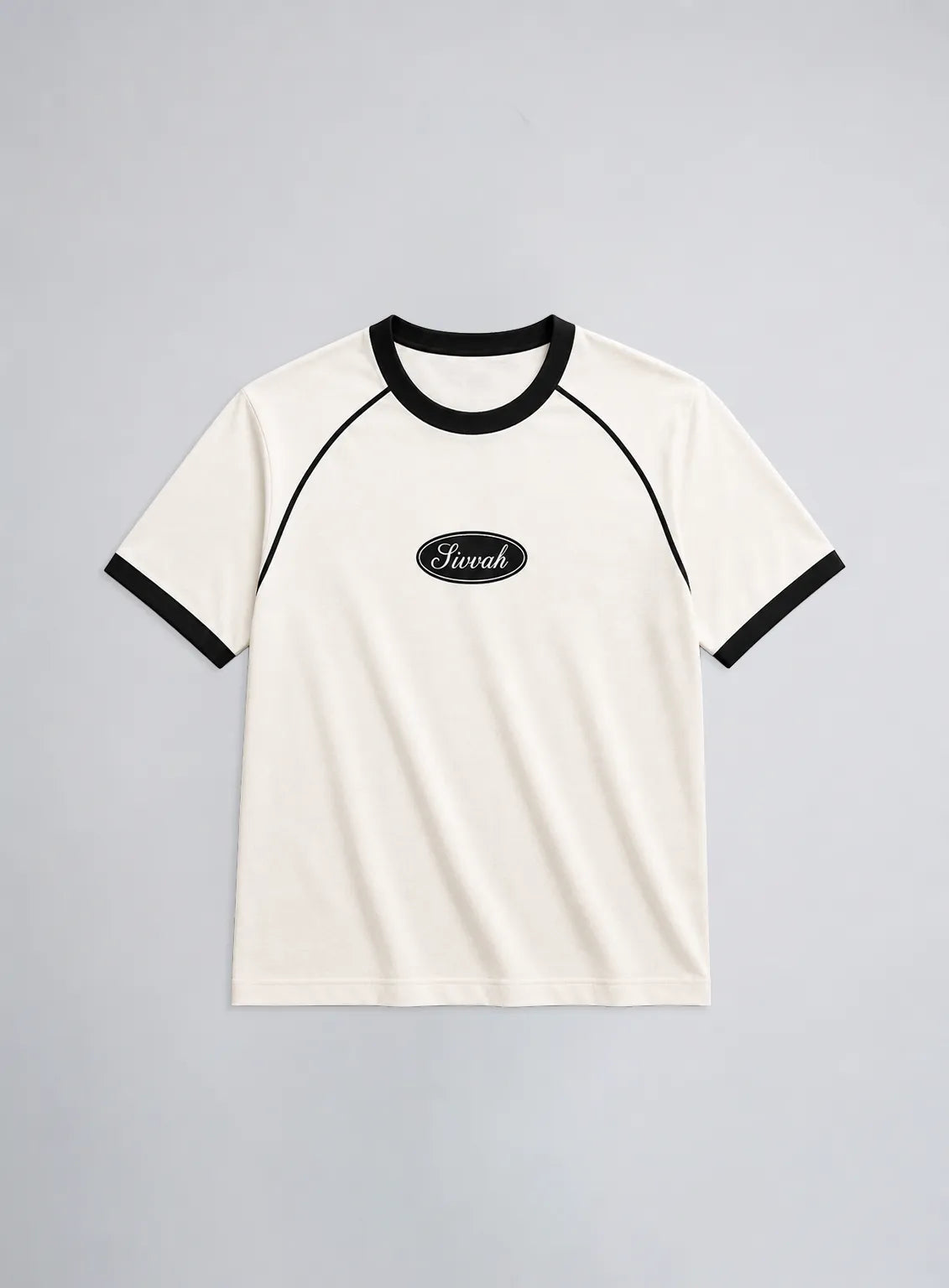Ringer T-Shirt – White & Liner Black