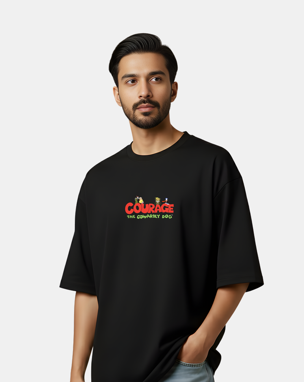 Courage the Cowardly Dog – Oversized T-Shirt