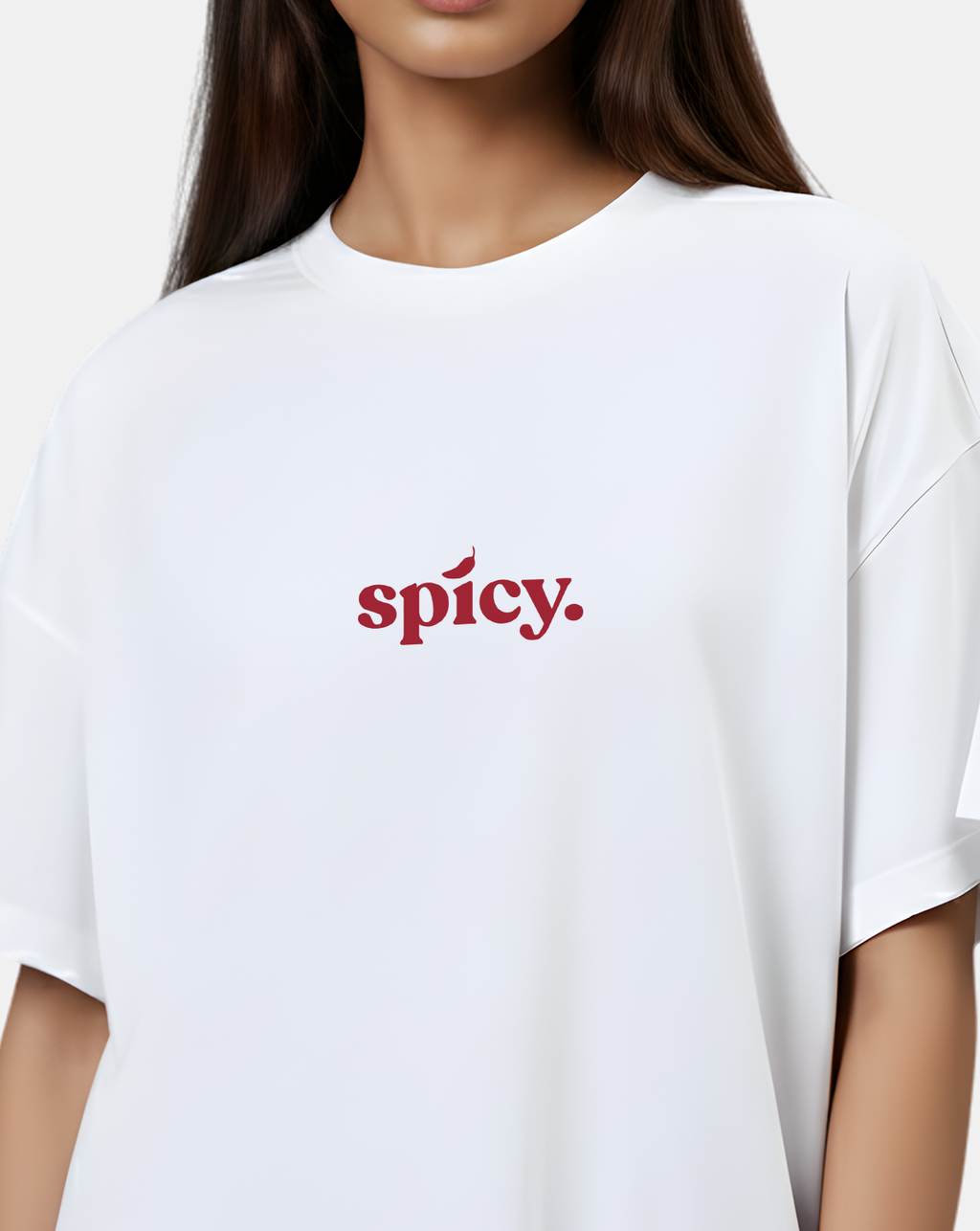 Spicy. Minimal Statement Oversized T-Shirt