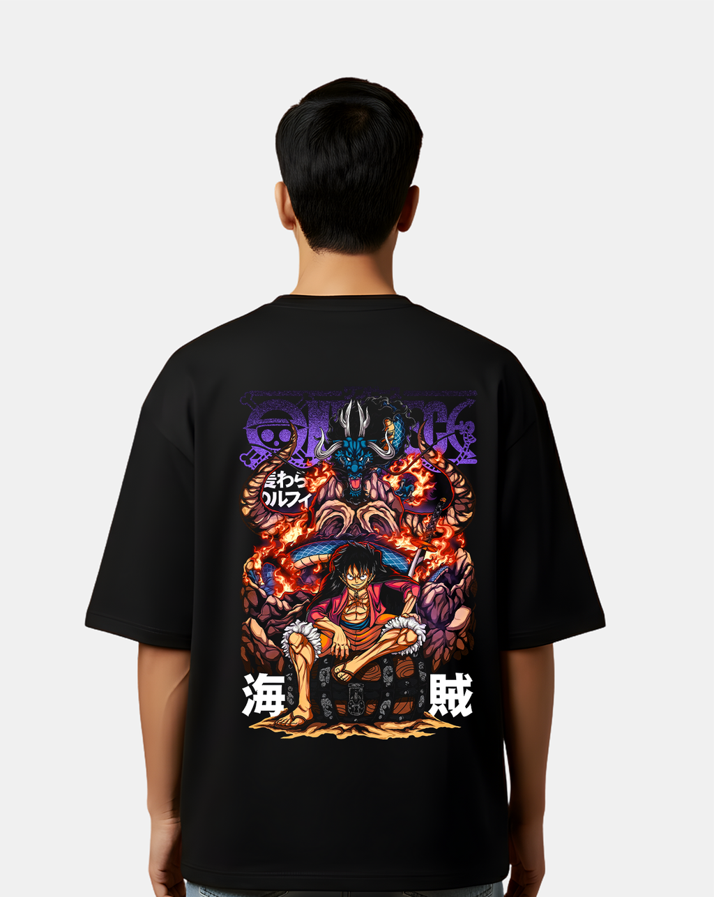One Piece – Kaido vs Luffy Showdown Oversized T-Shirt