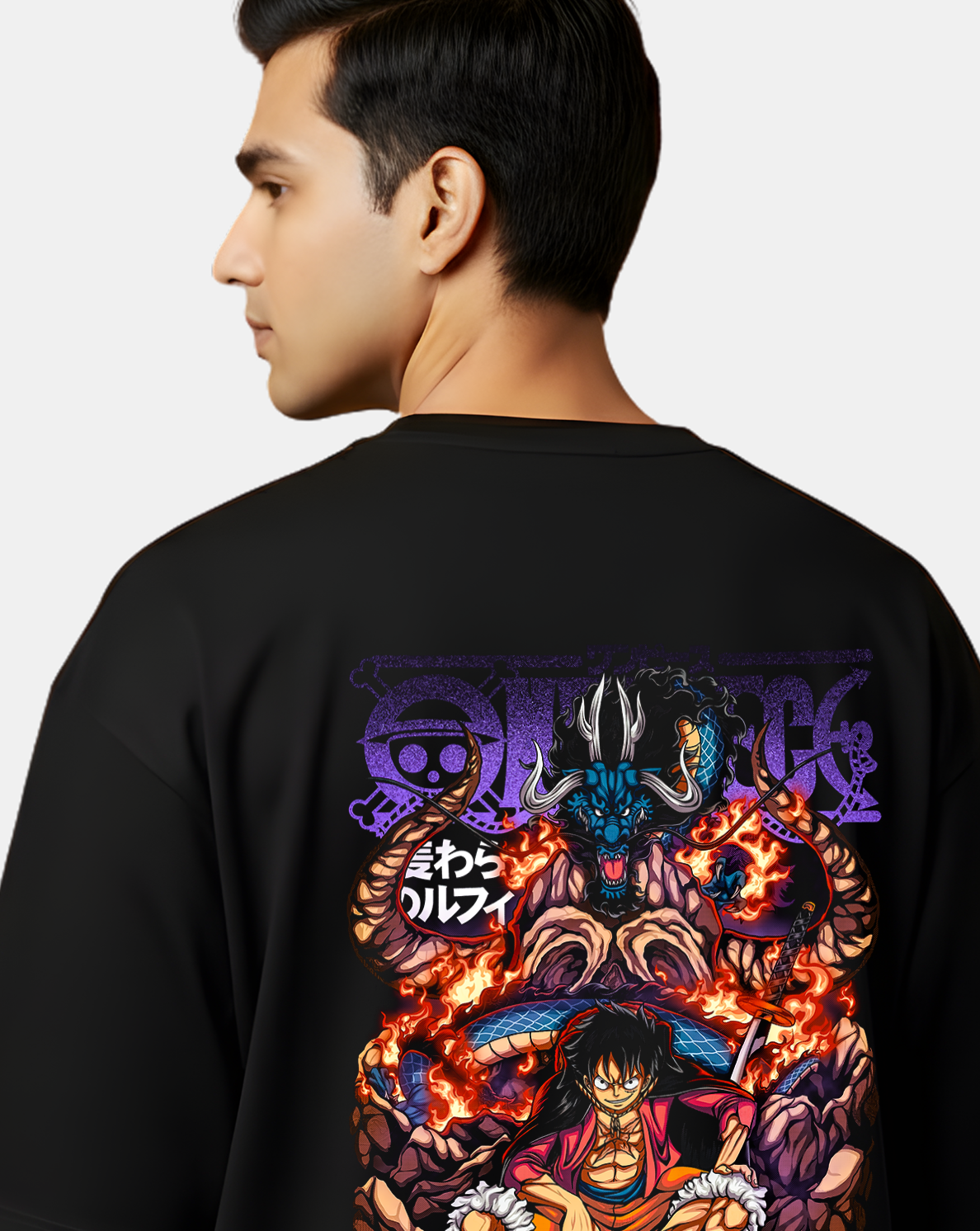 One Piece – Kaido vs Luffy Showdown Oversized T-Shirt
