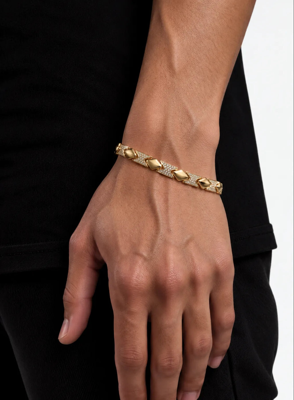 Imperial Link Crystal Bracelet