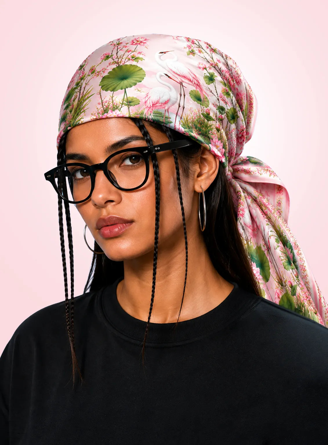Sakura Crane Blossom Scarf