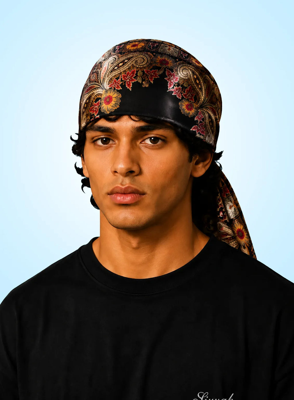 Black Paisley Scarf