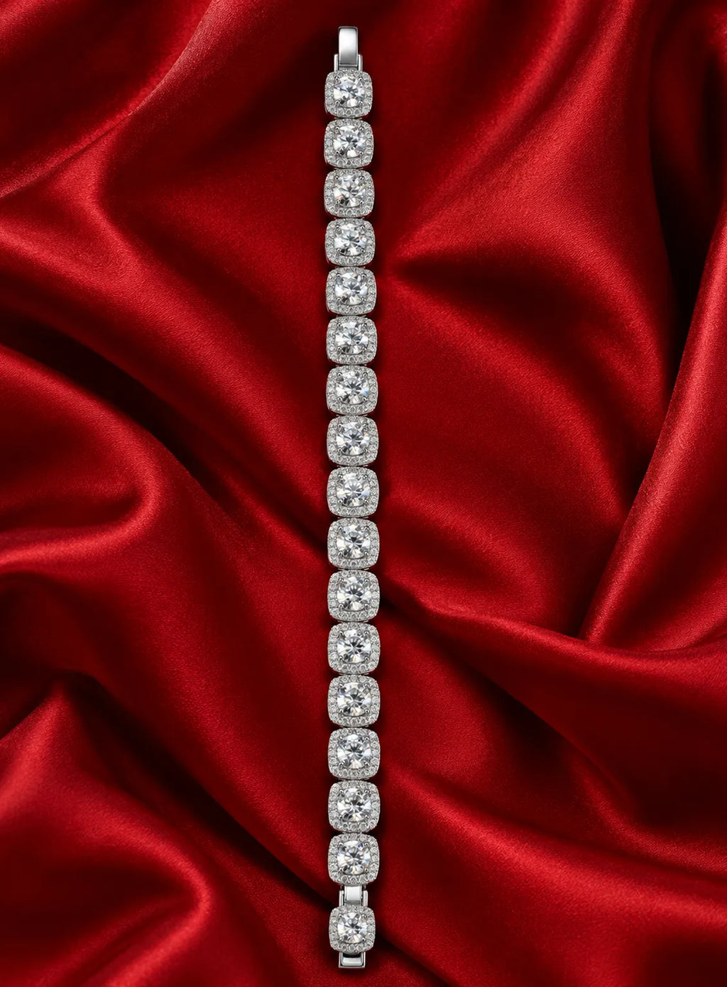 Royal Cushion Halo Bracelet
