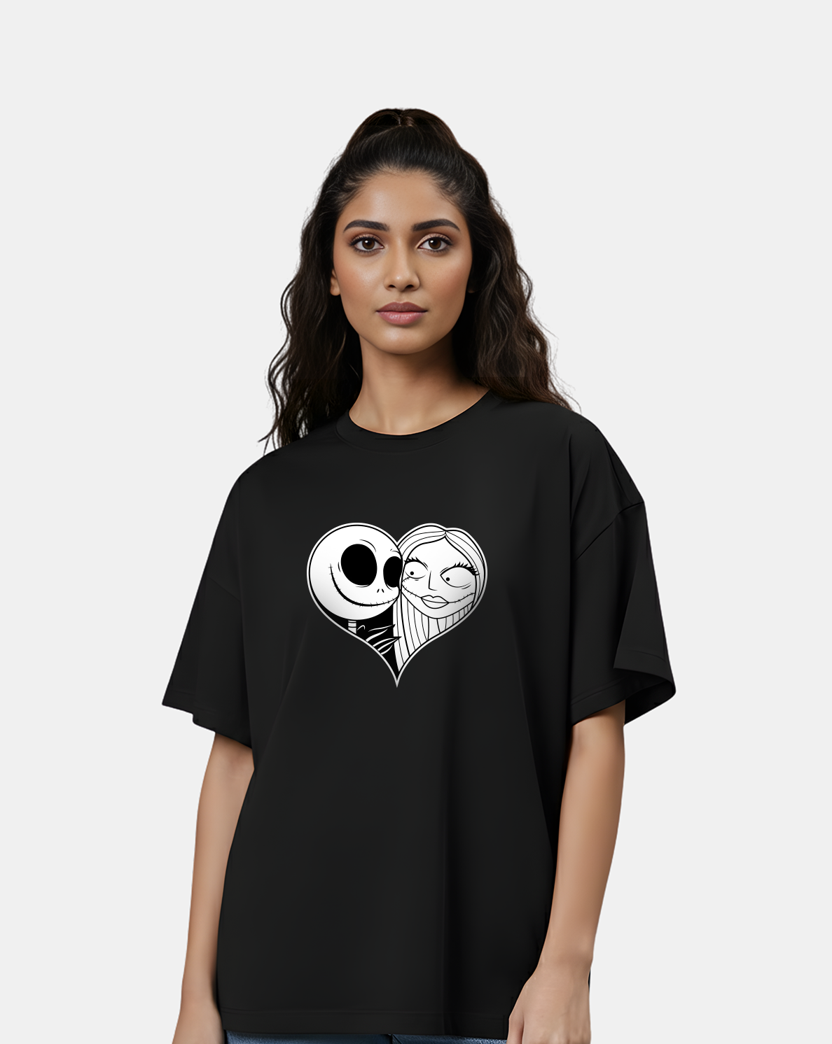 Jack & Sally – Tim Burton Love Oversized Tee