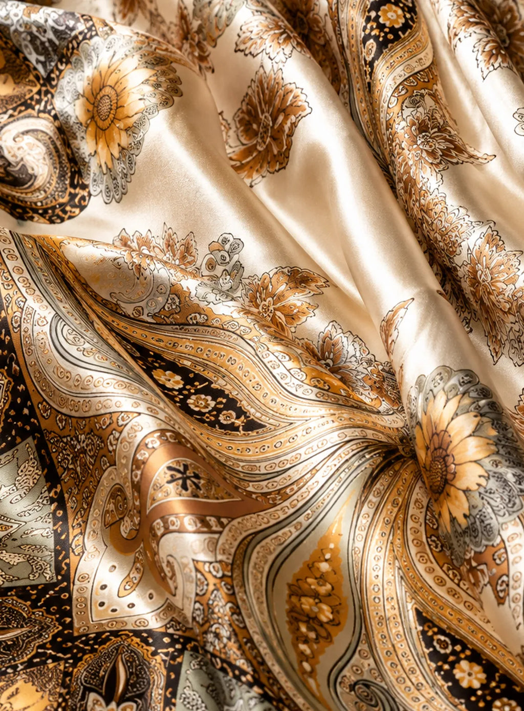 Off White Paisley Scarf