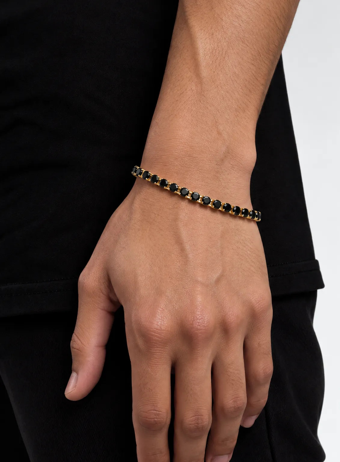 Noir Royale Black Tennis Bracelet