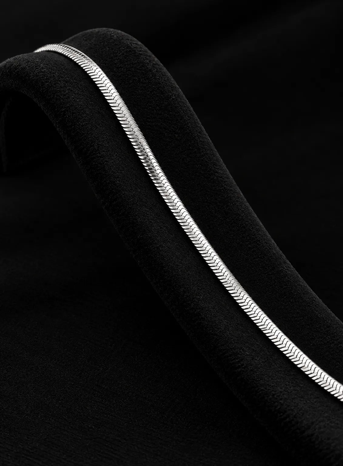 Silver Herringbone Bracelet