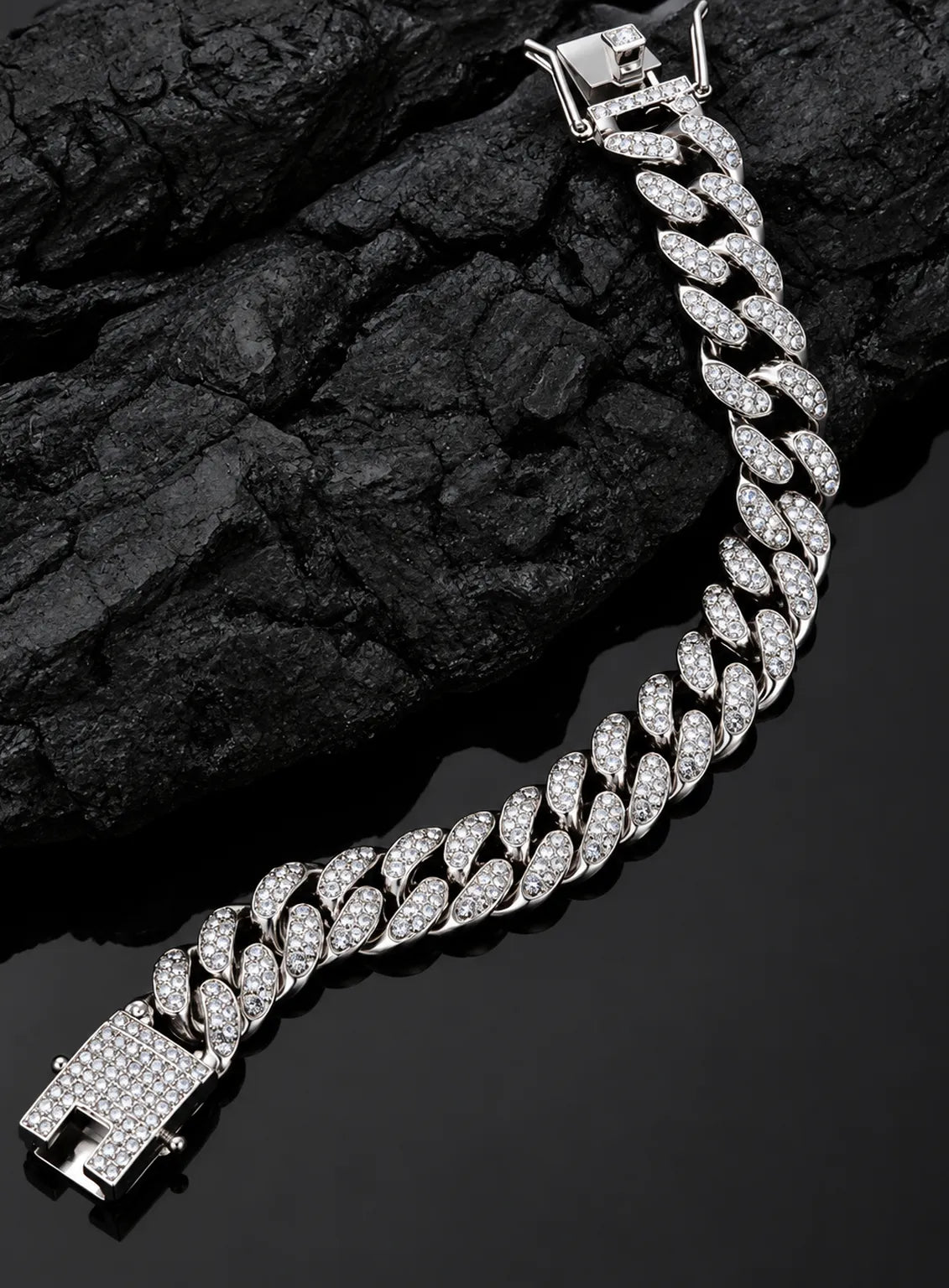 Imperial Silver Ice Cuban Bracelet