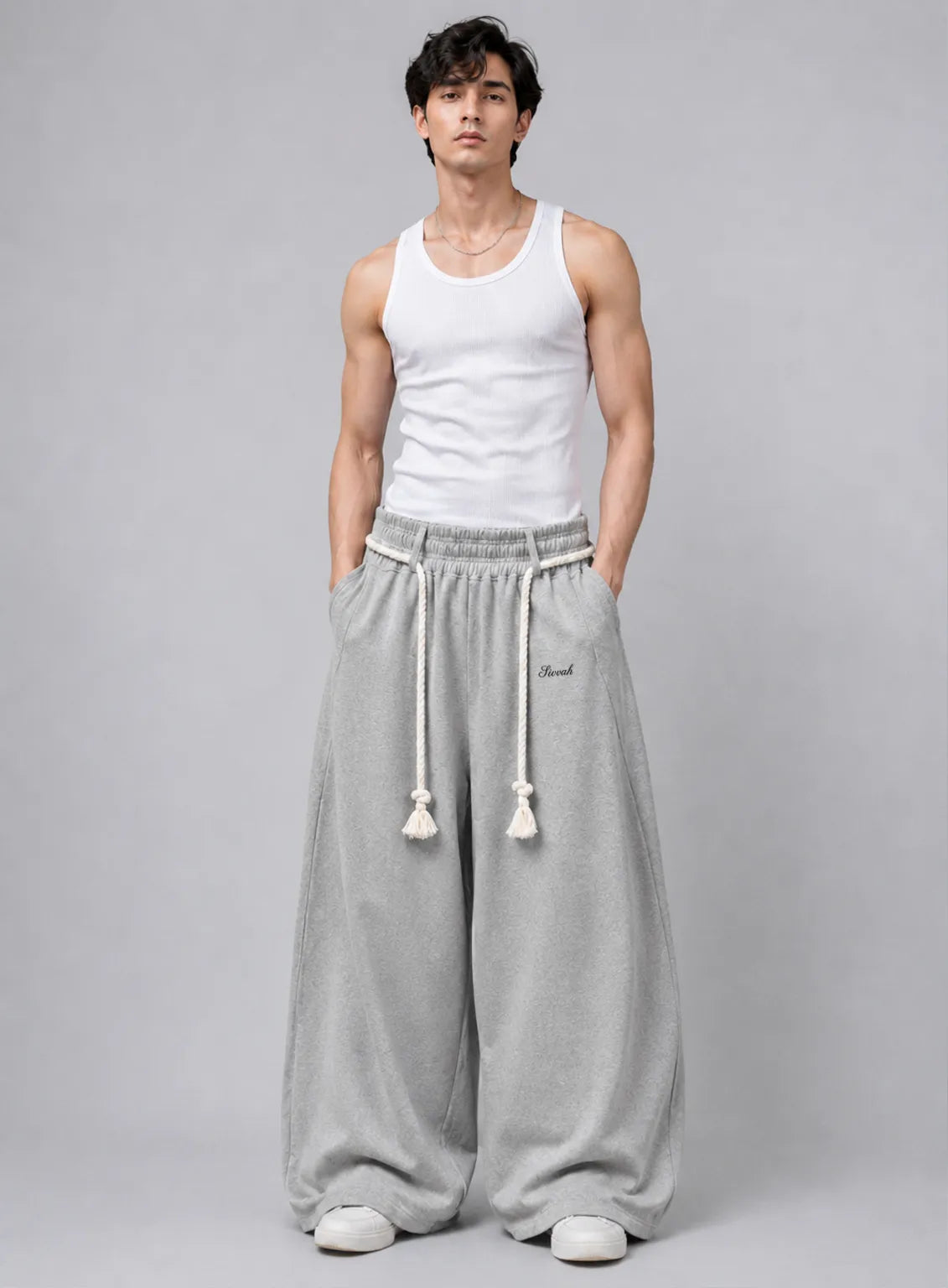 Signature Rope Sweatpants - Grey (Pre-launch)