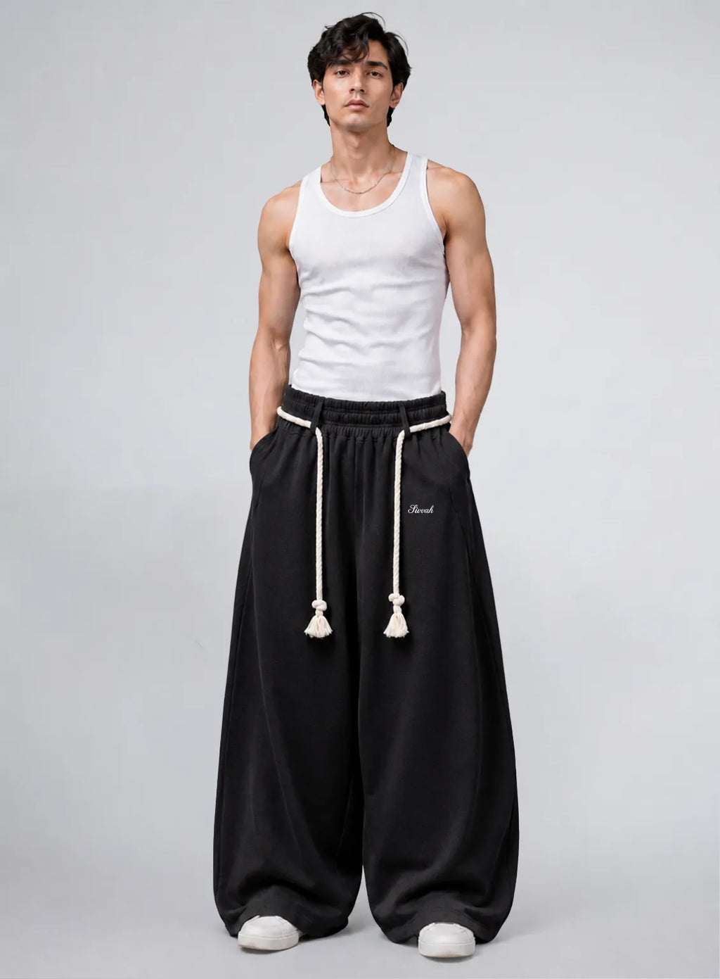 Signature Rope Sweatpants - Black (Pre-launch)