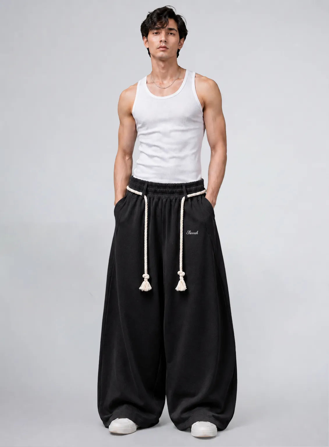 Signature Rope Sweatpants - Black (Pre-launch)