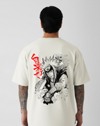 Naruto Jiraiya Sketch Art – Oversized T-Shirt