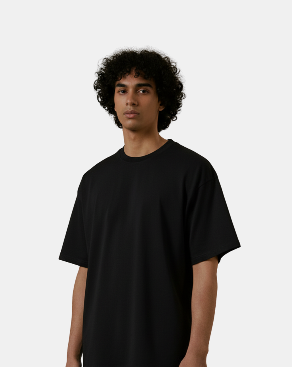 Deep Black Oversized T-Shirt