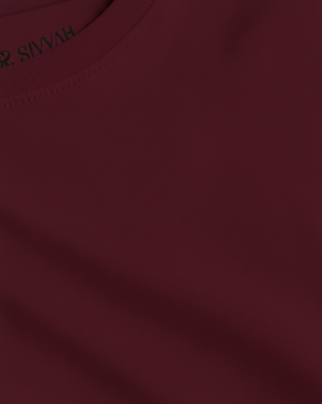 Solid: Maroon Oversized T-Shirt