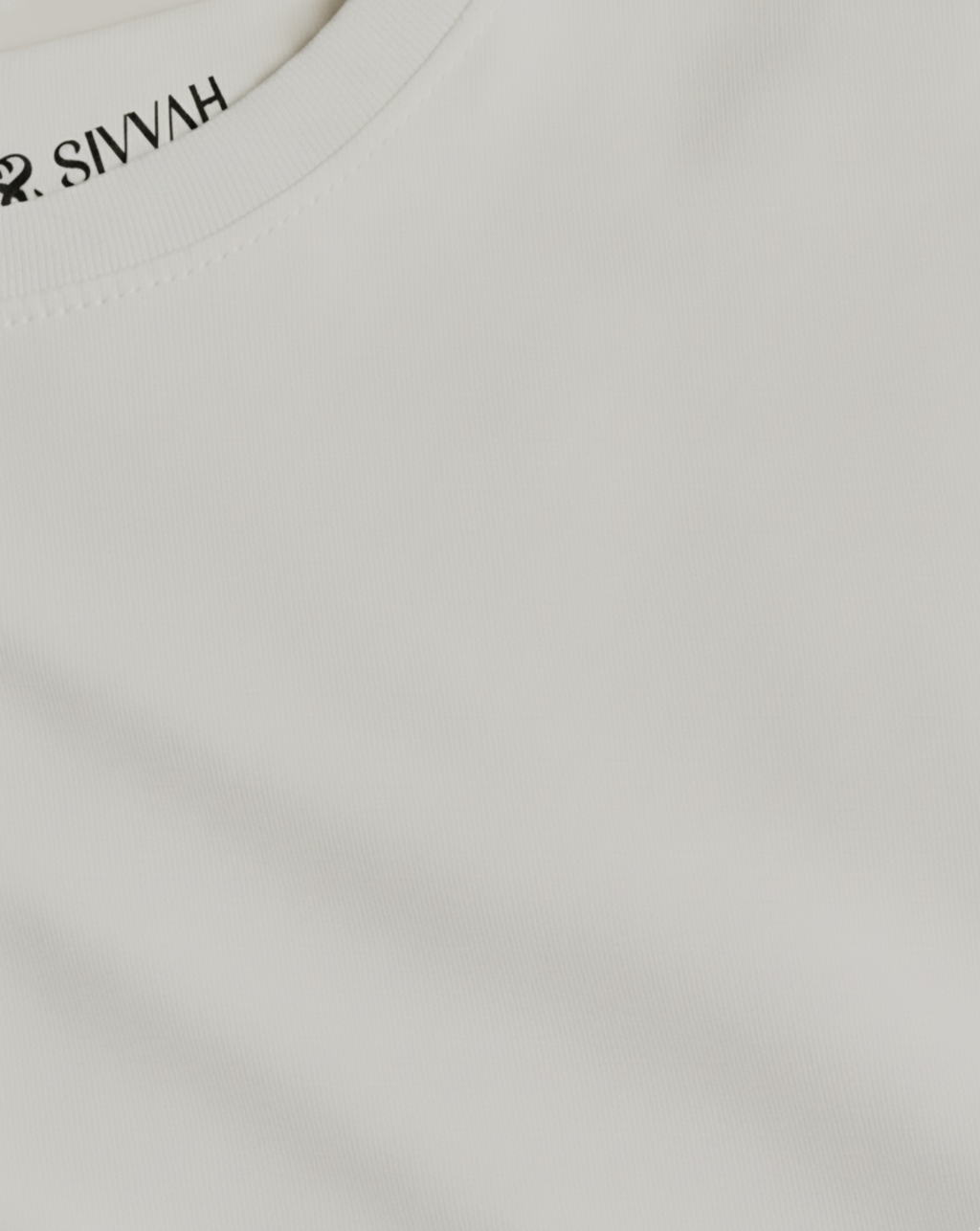 Solid: Off-White Oversized T-Shirt