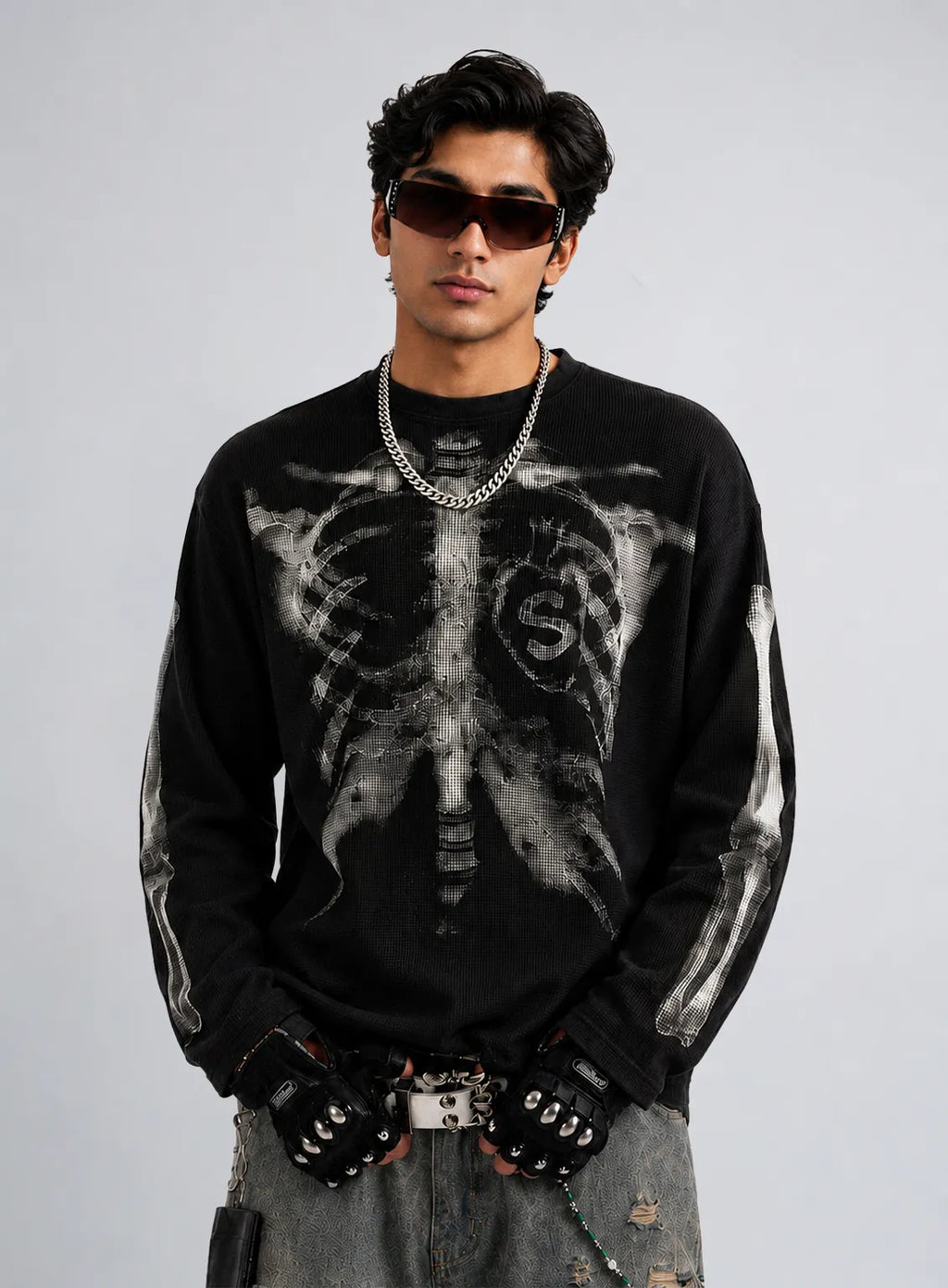 X-Ray Waffle Tee – Black