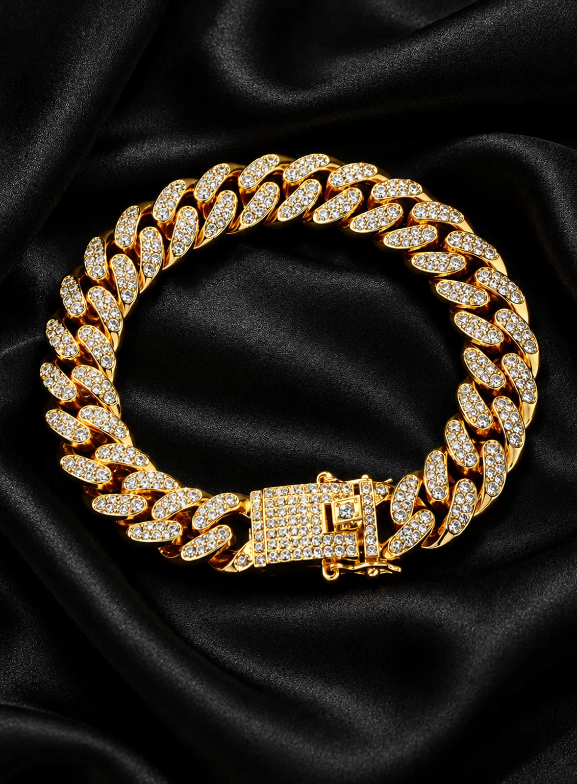 Imperial Gold Ice Cuban Bracelet