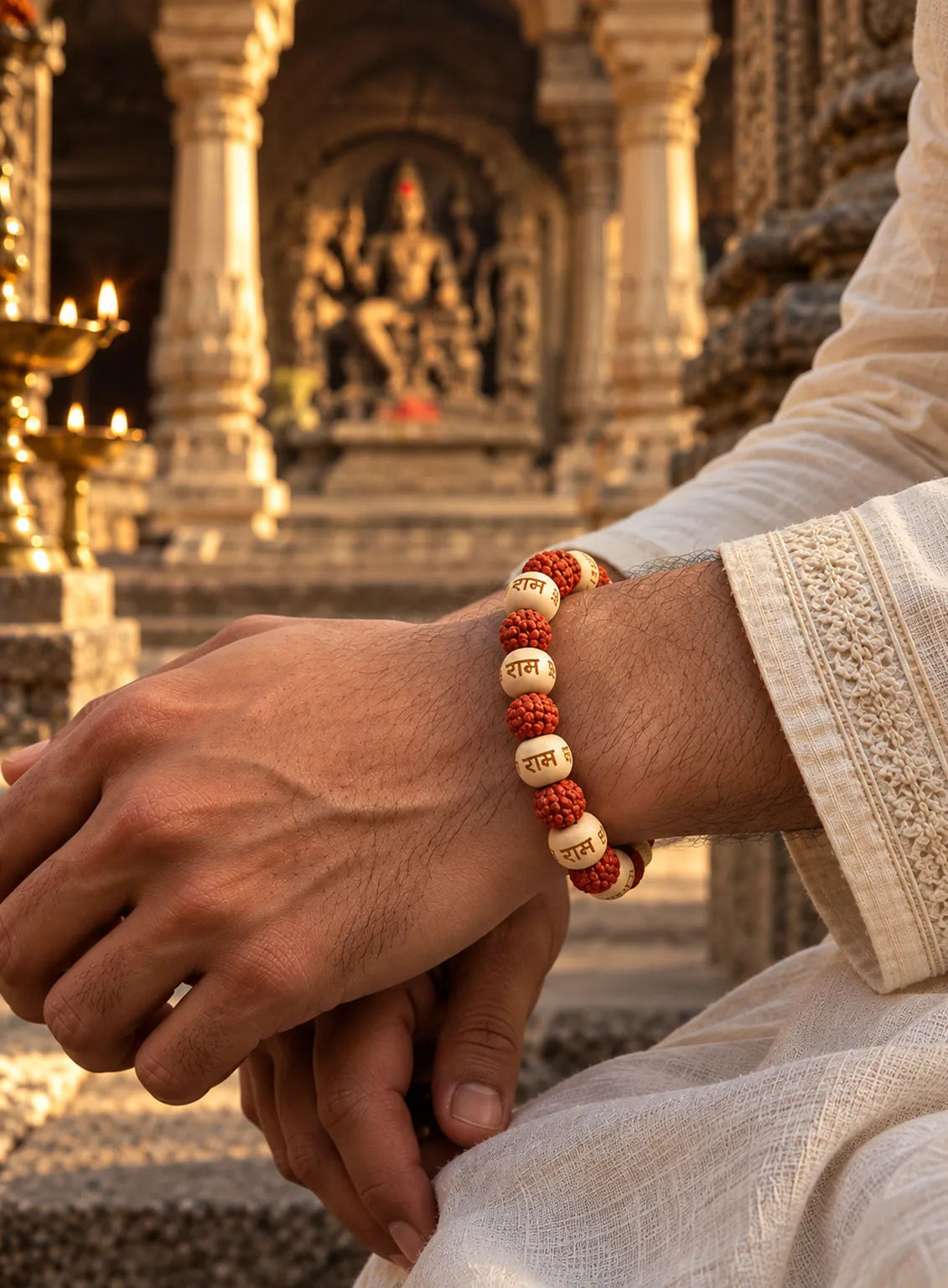 Handcrafted Rudraksh Beads Bracelet