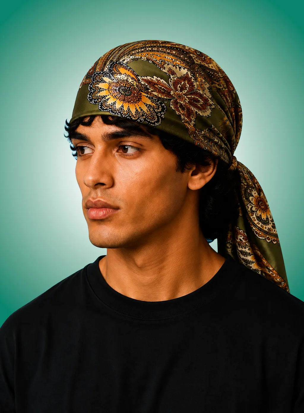 Green Paisley Scarf