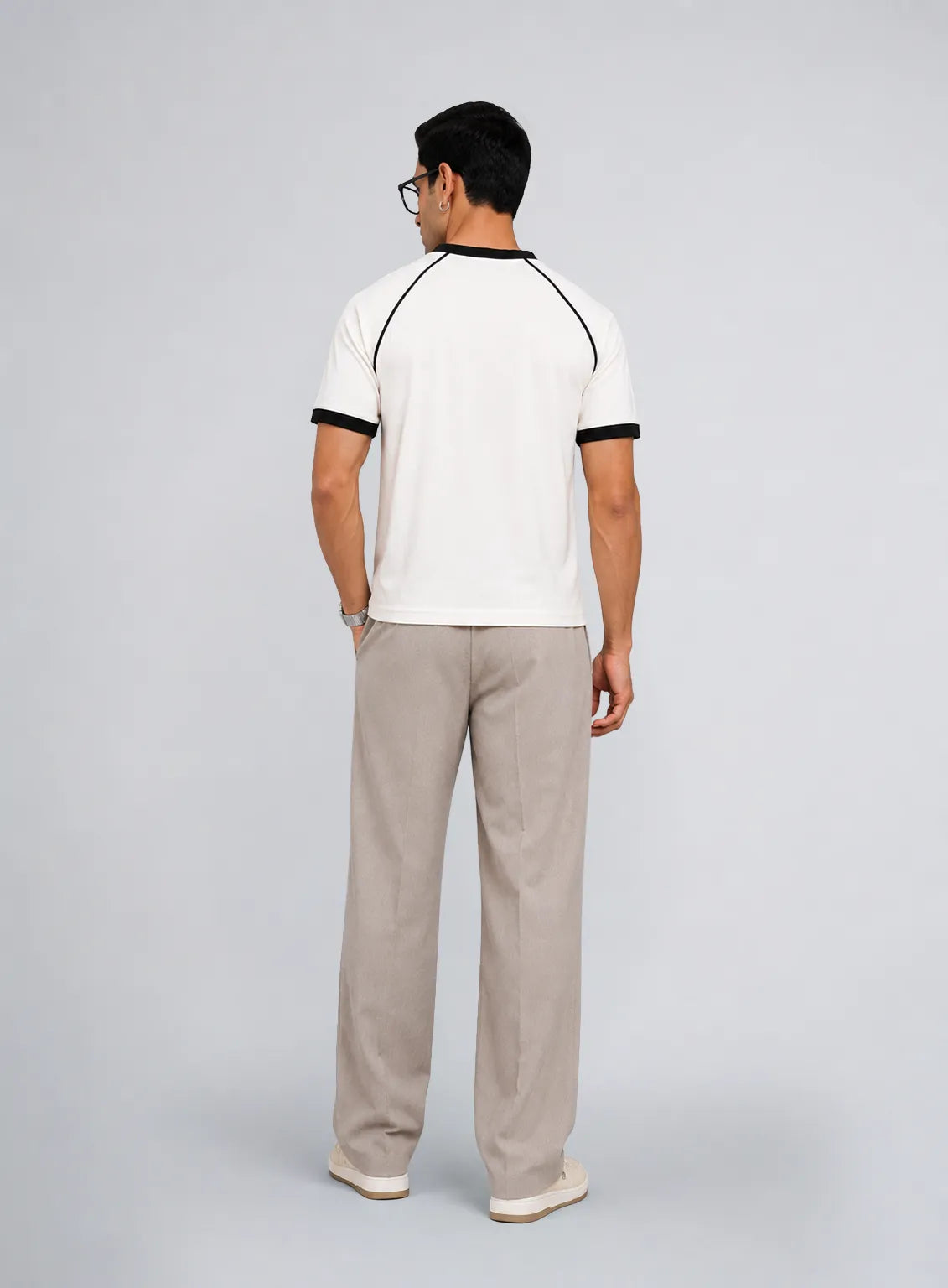 Ringer T-Shirt – White & Liner Black