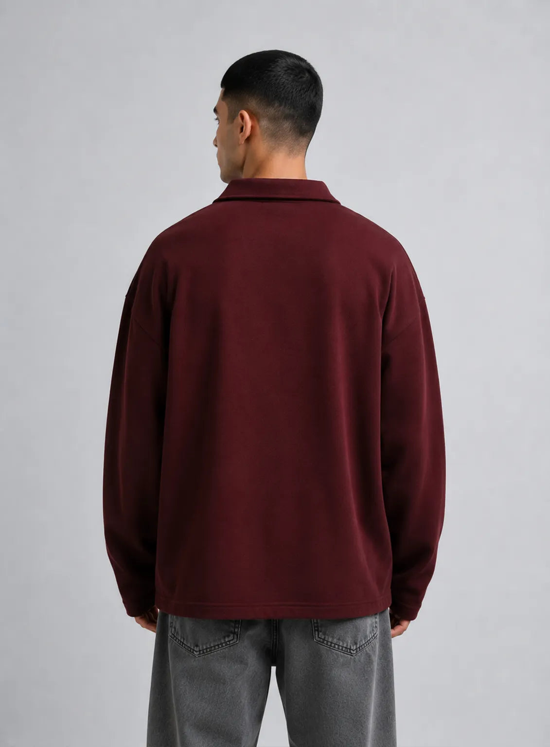 Bordeaux Long Sleeve Polo