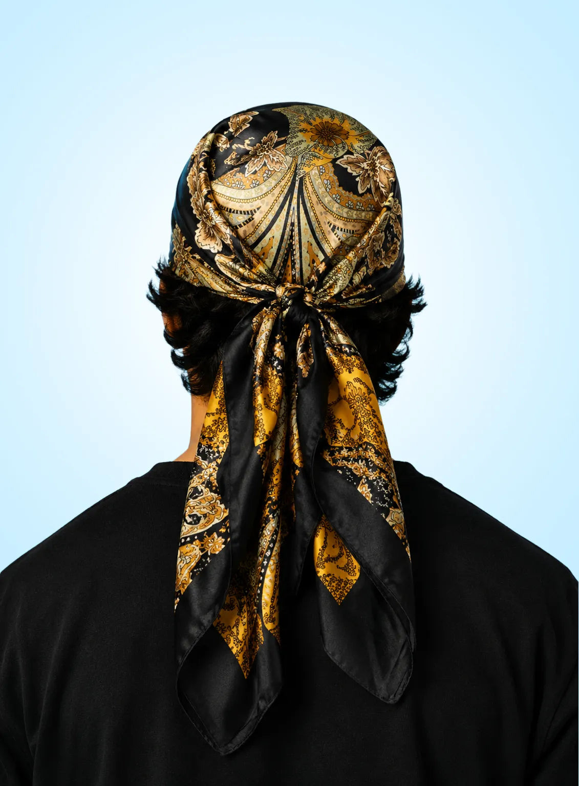 Black Paisley Scarf