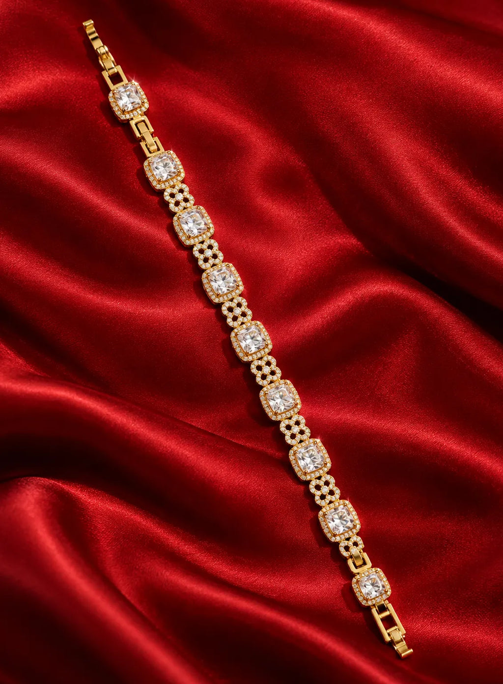 Royal Cushion Cut Zirconia Bracelet
