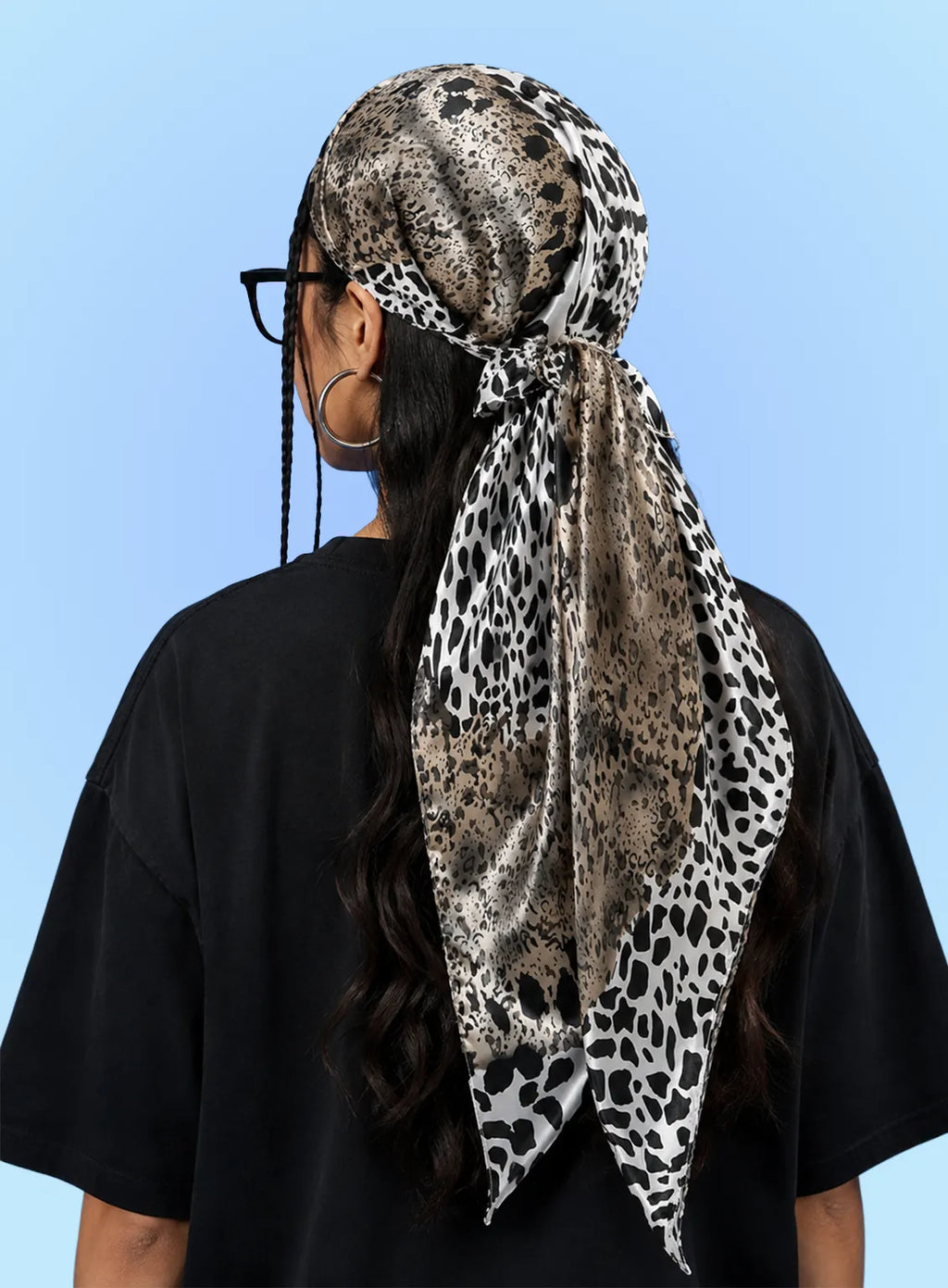 Leopard Noir Scarf