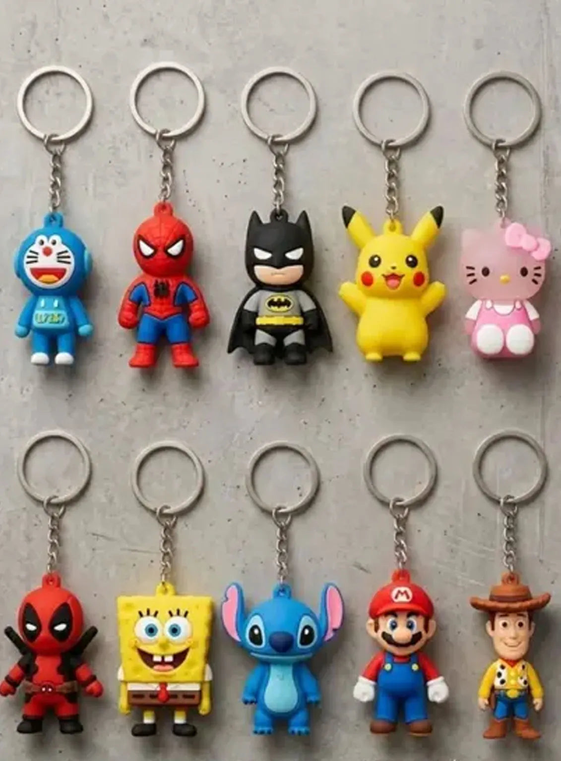 Random Mini Superhero & Cartoon Keychain