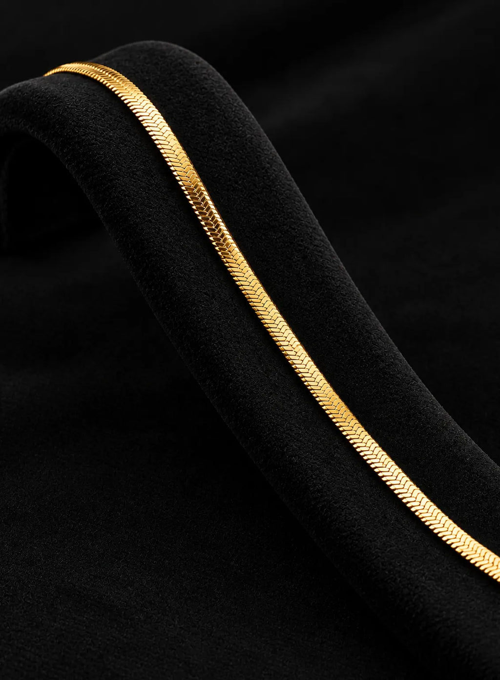 Gold Herringbone Bracelet
