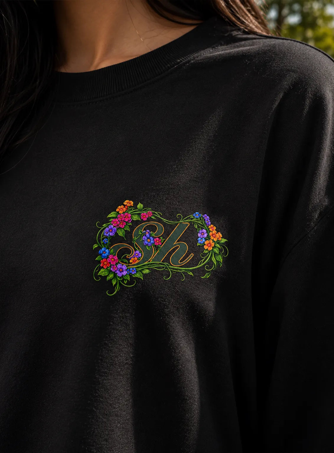 Floral Monogram T-shirt