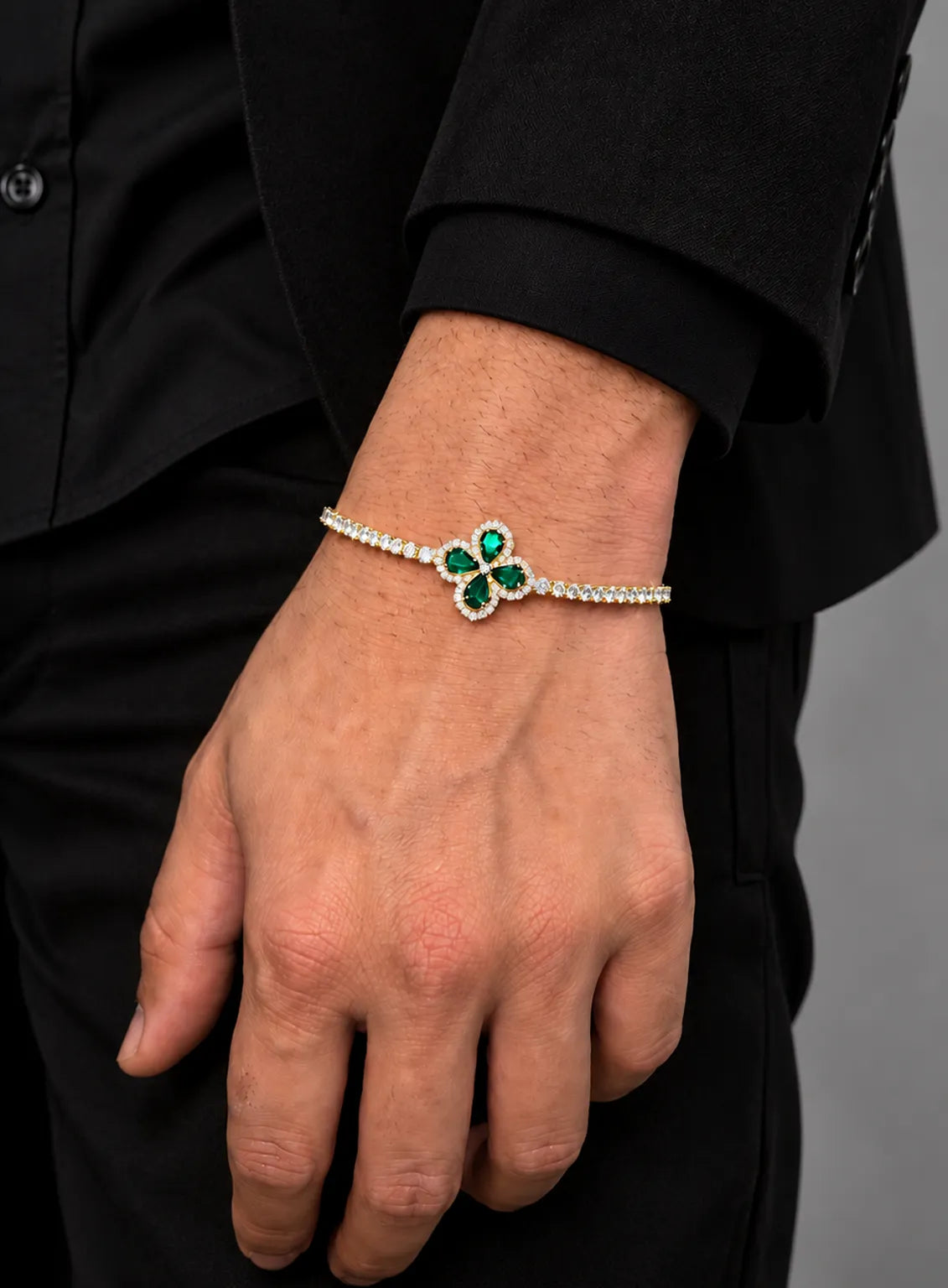 Emerald Royal Crest Bracelet