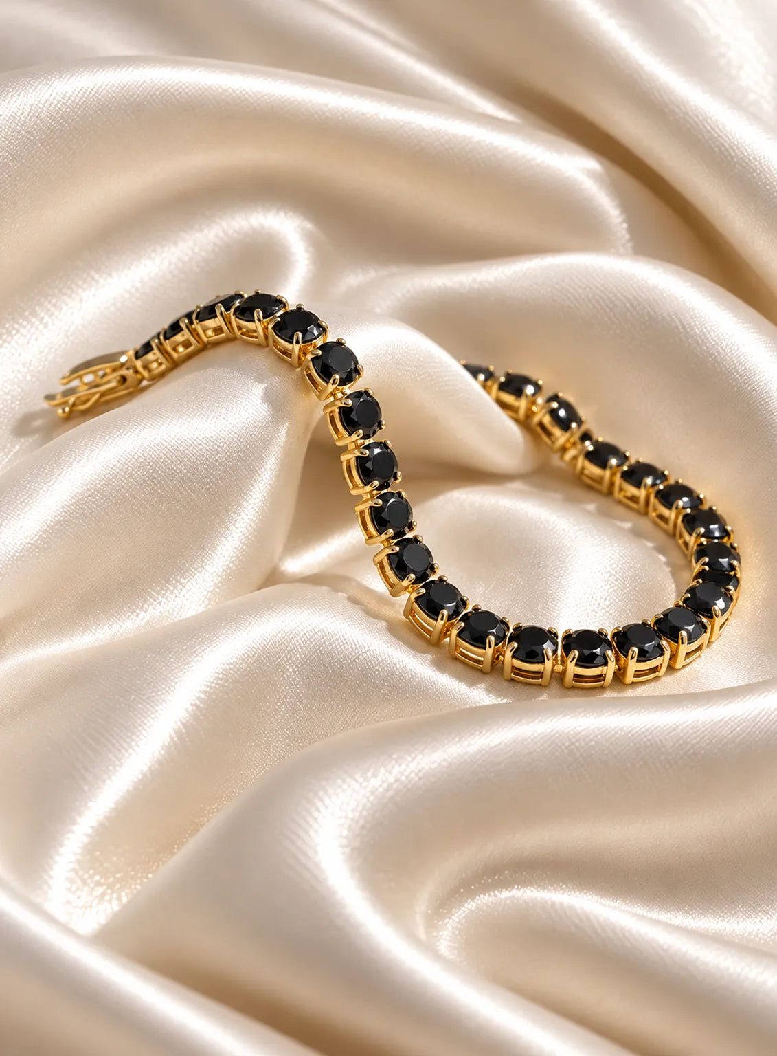 Noir Royale Black Tennis Bracelet