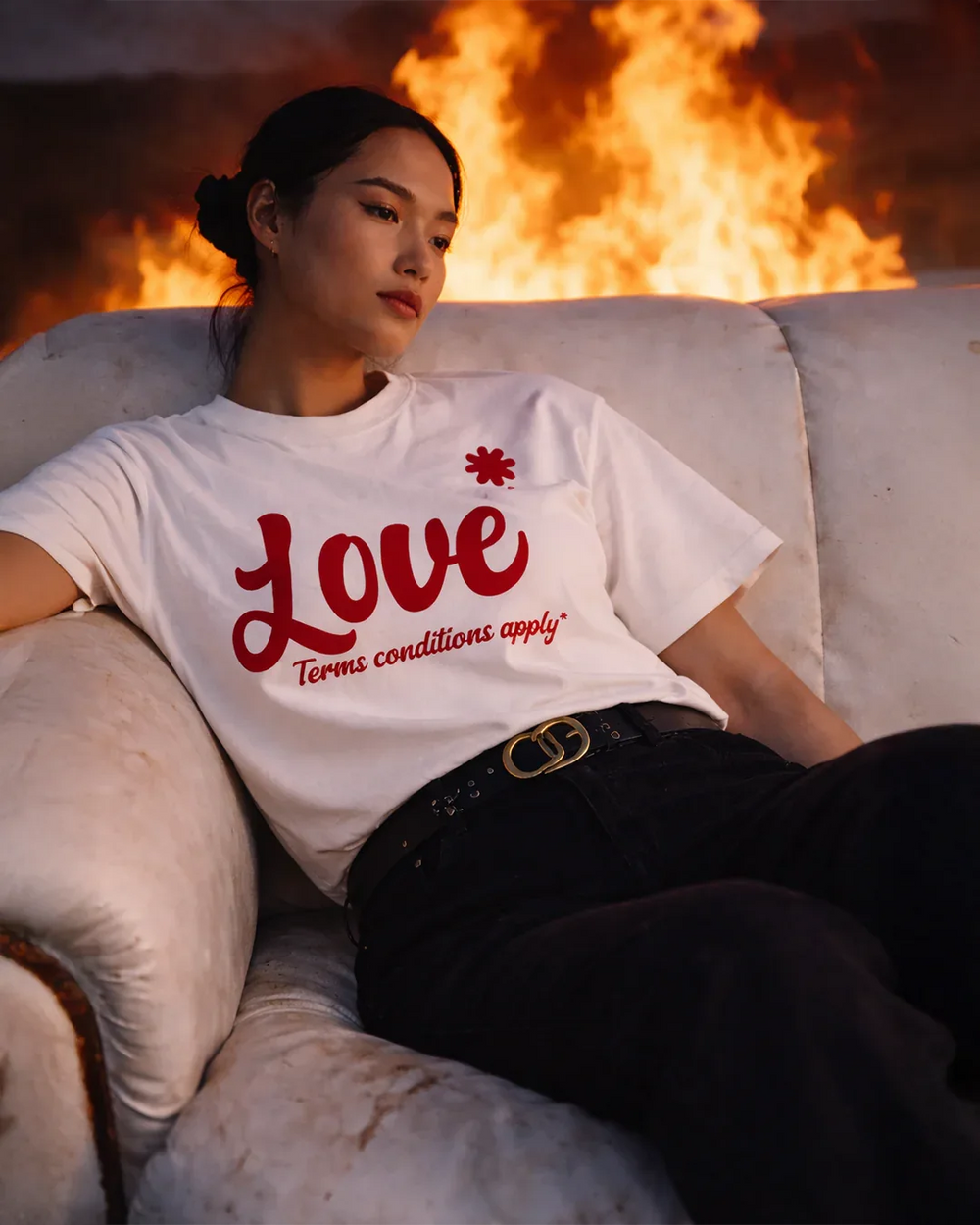Love, T&C Applied Tee - Sivvah