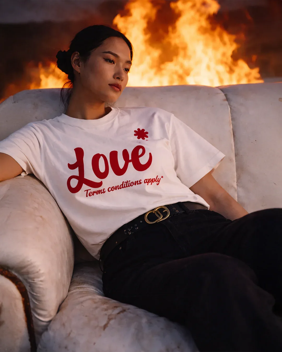 Love, T&C Applied Tee - Sivvah