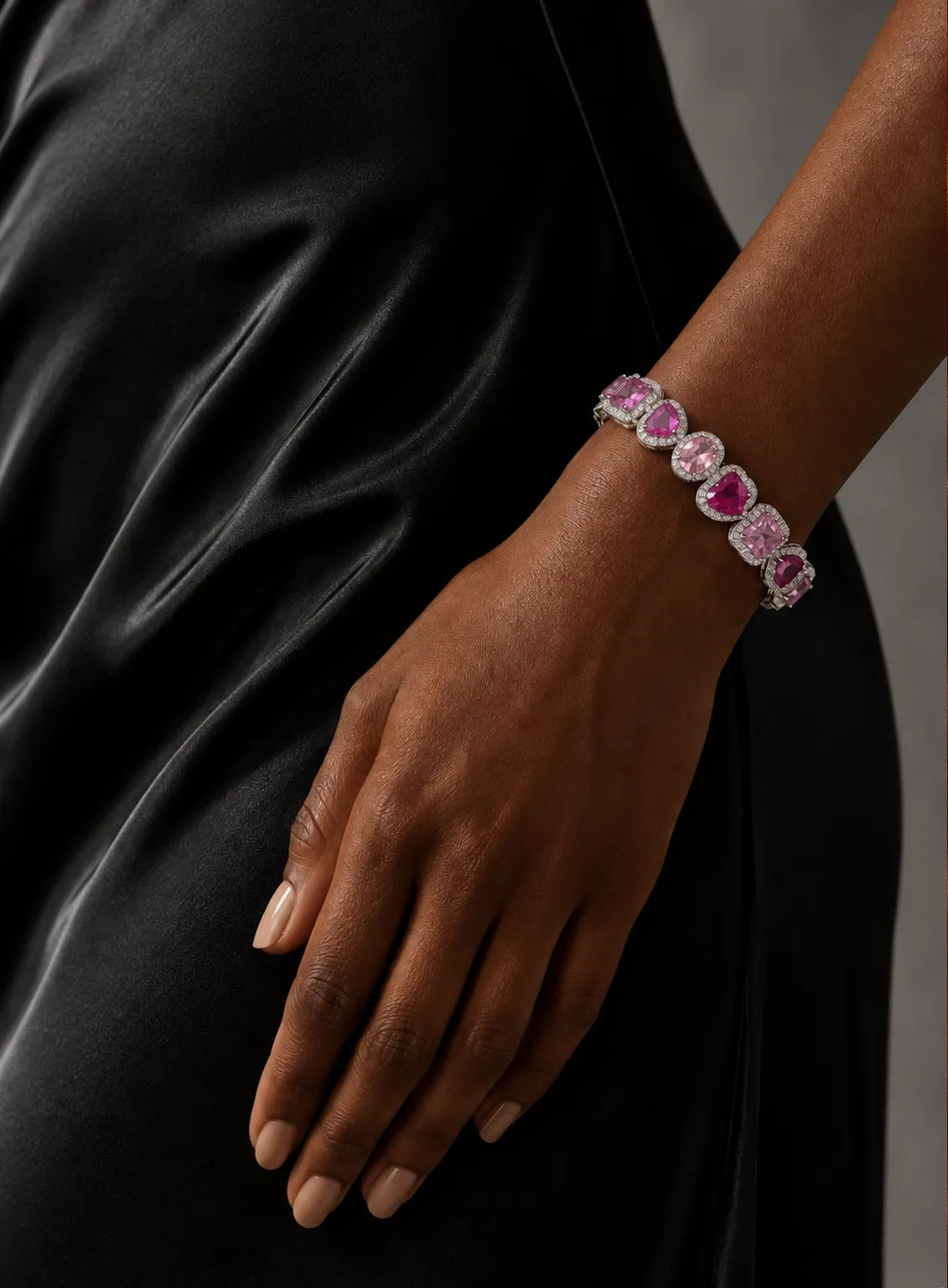 Pink Majesty Halo Bracelet