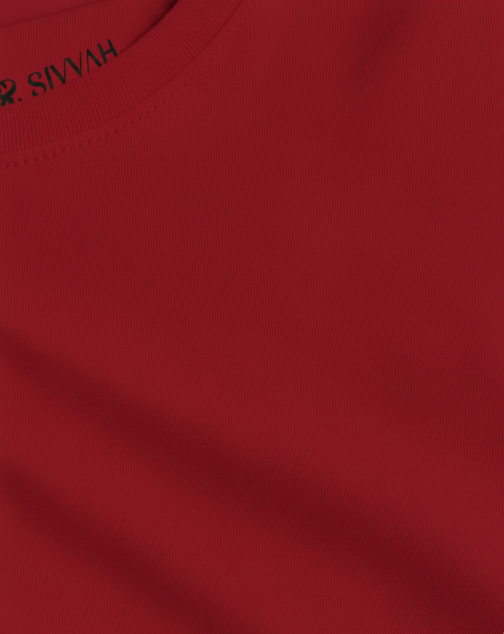 Solid: Red Oversized T-Shirt