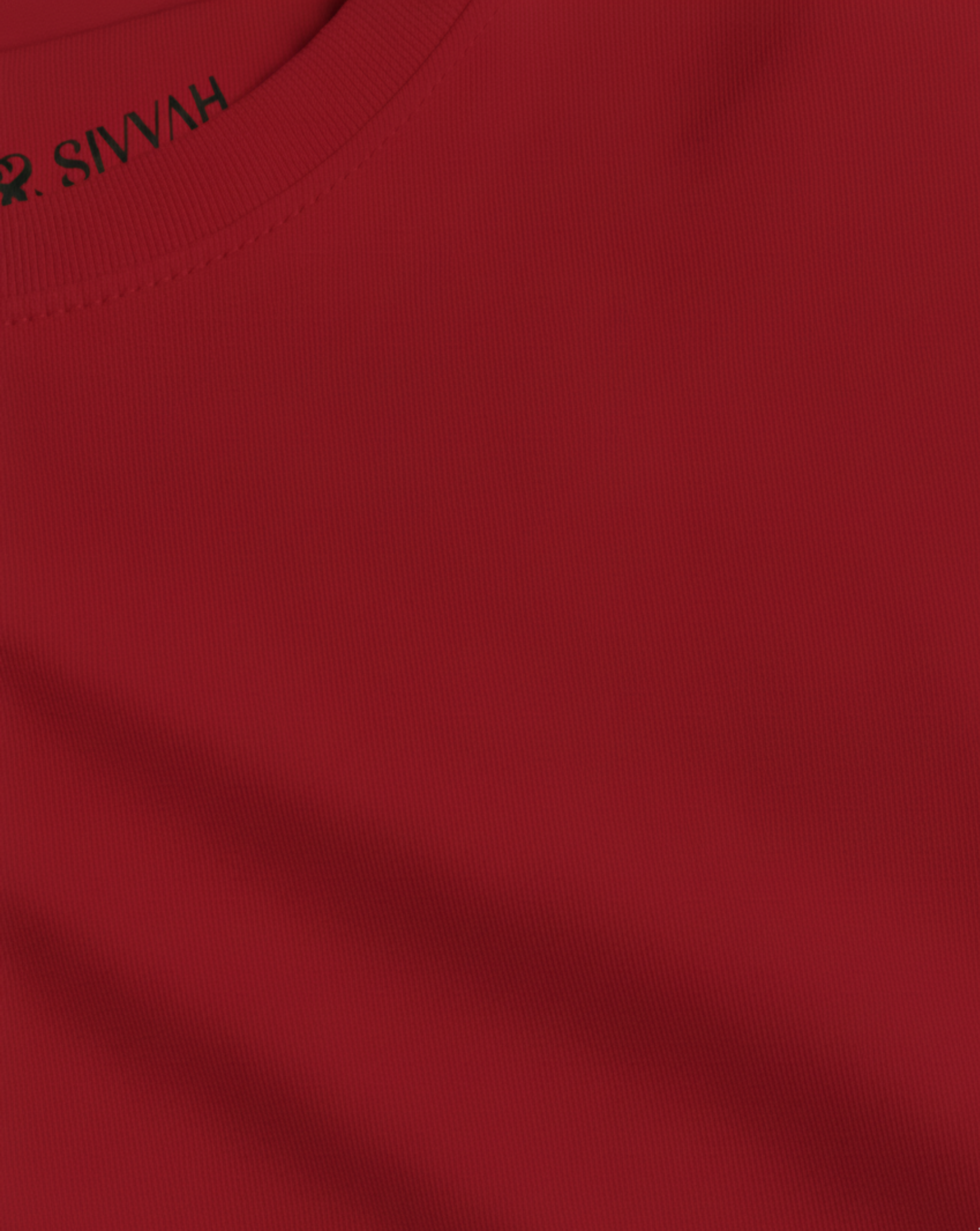 Solid: Red Oversized T-Shirt