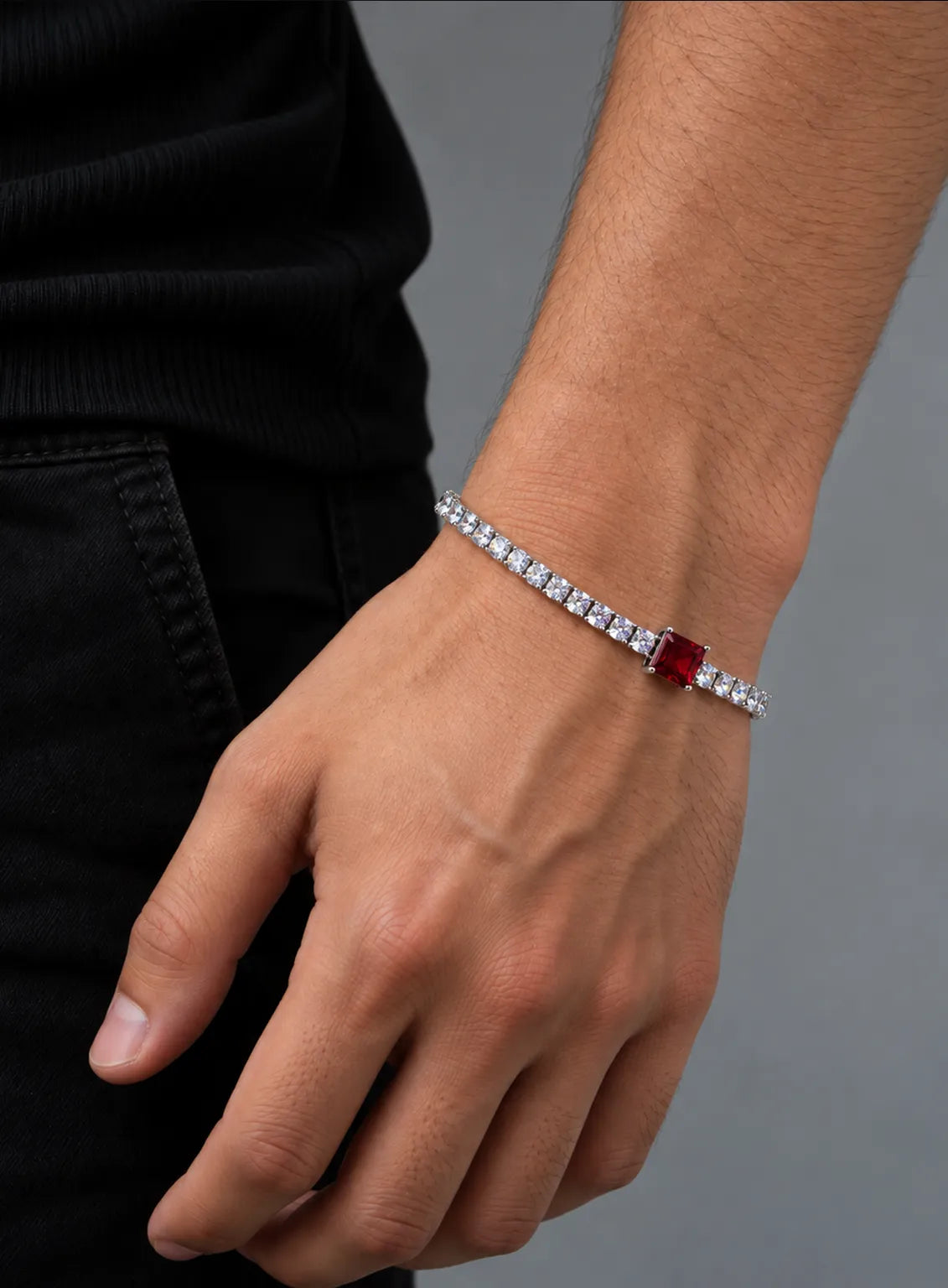 Red Ruby Royale Tennis Bracelet