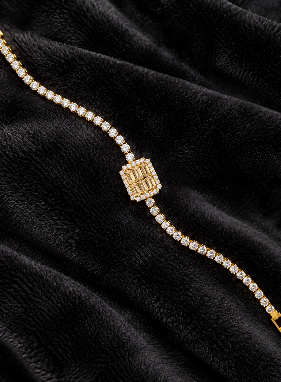 Imperial Grid Tennis Bracelet