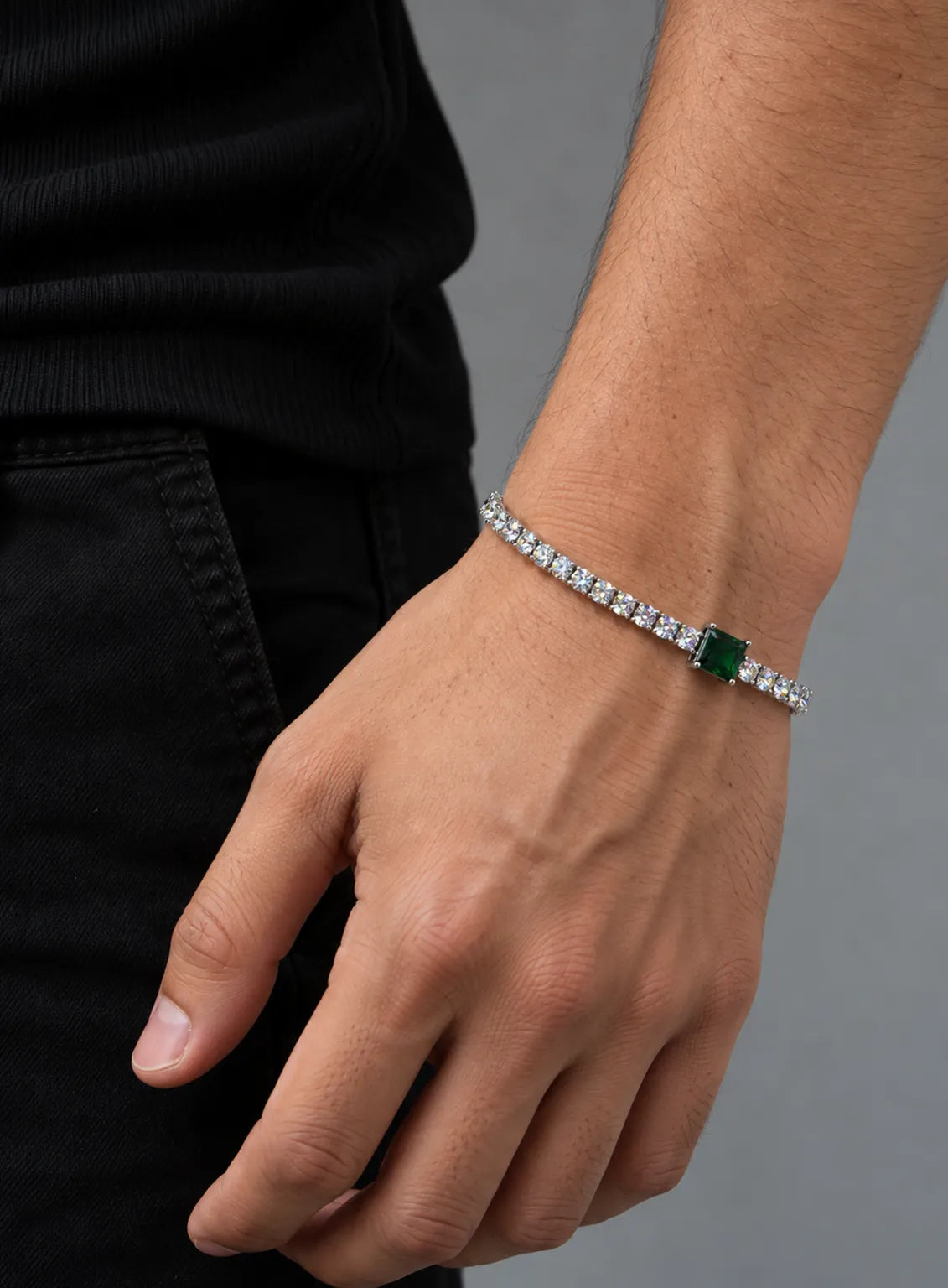 Green Ruby Royale Tennis Bracelet