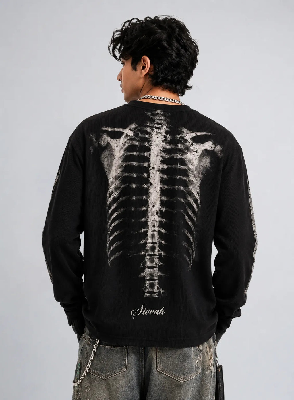 X-Ray Waffle Tee – Black