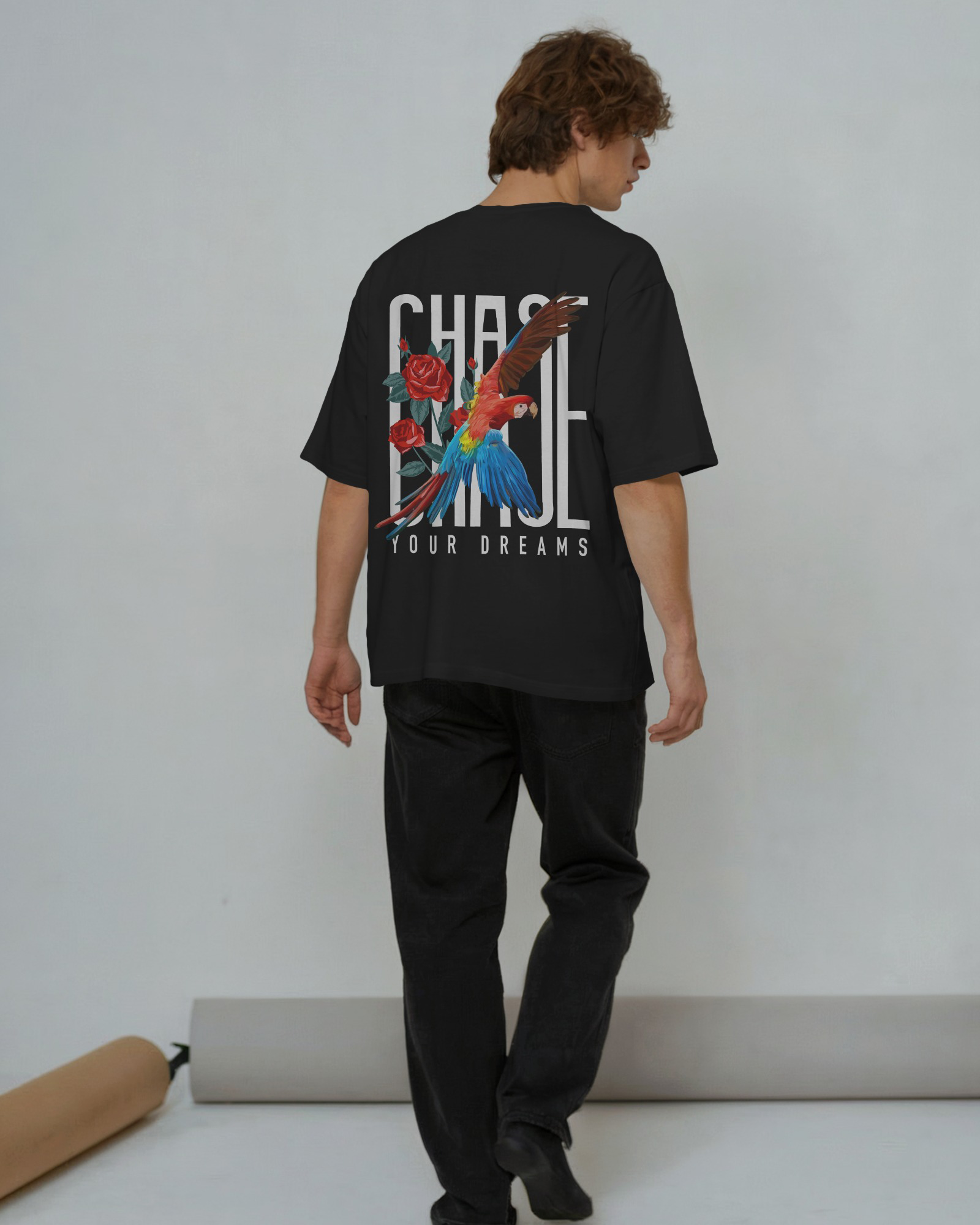 Chase Your Dreams Macaw Oversized T-Shirt