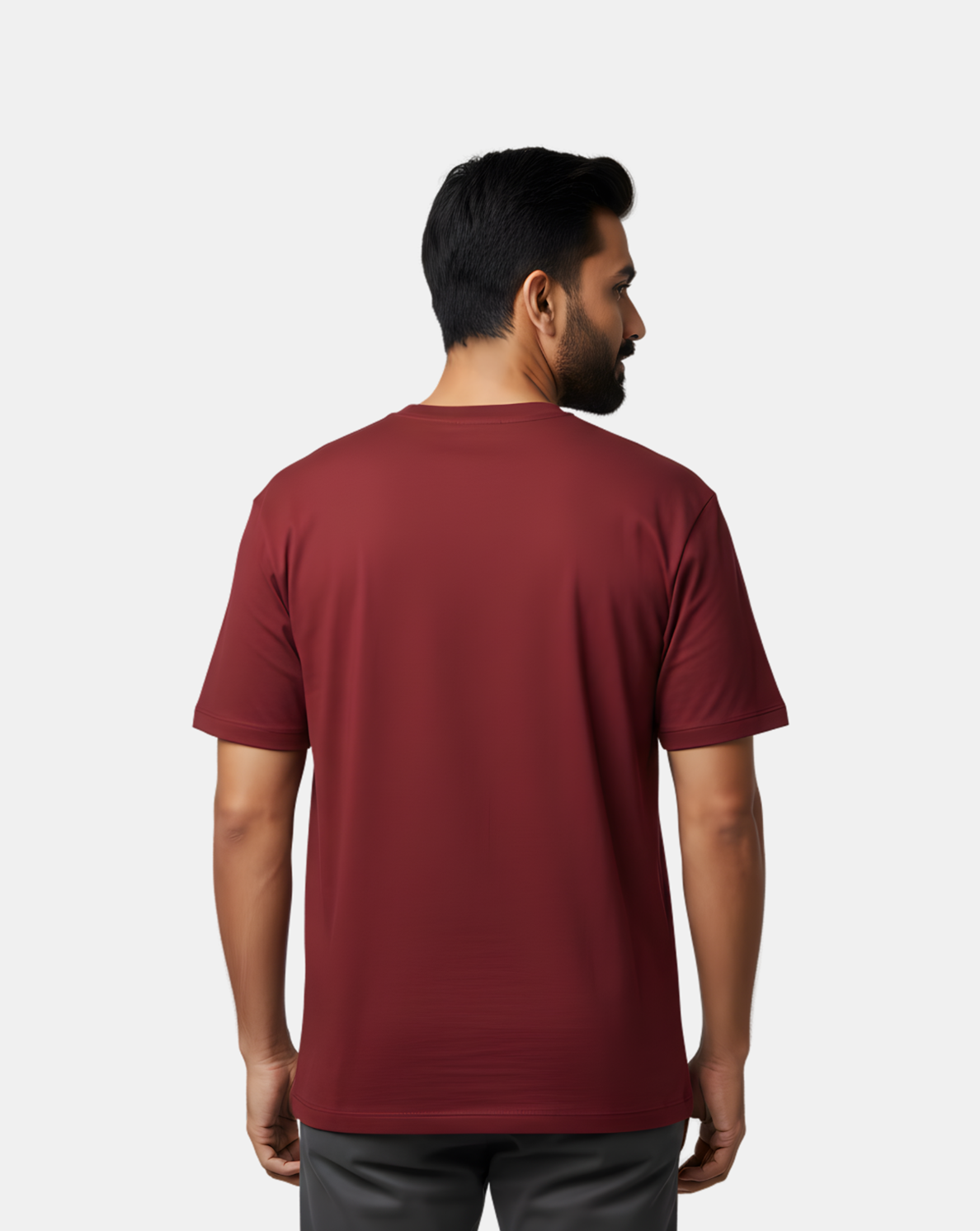 Red Flag Minimal Statement Tee – Maroon